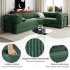 L-Shaped Modular Corduroy Sofa Bed with Iron Frame, Sectional Couch for Apartment or Living Room-Maison Boucle - 4 of 4