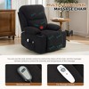 Electric Power Lift Recliner Chair Sofa with 8-Point Massage, Remote-Controlled Footrest & Heat, 3 Positions- for Elderly & Adults - 4 of 4