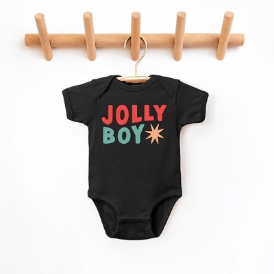 The Juniper Shop Jolly Boy Star Baby Bodysuit - 18 Month - Black
