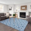 Area Rugs Floral Rugs Boho Rug Moroccan Carpet Vintage Low Pile Rugs for Living Room Bedroom - 3 of 4