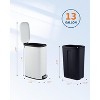 COZONY Slim Kitchen Trash Can 15 Gal, Narrow Stainless Steel Garbage Can with Soft Close Lid & Removable Inner Bucket for Bathroom, Living Room - 2 of 4