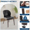 GustoWave Dining Chairs Set of 2, Wood Legs Modern Upholstered n, Ergonomic Back Support, 265Lbs Capacity - 3 of 4