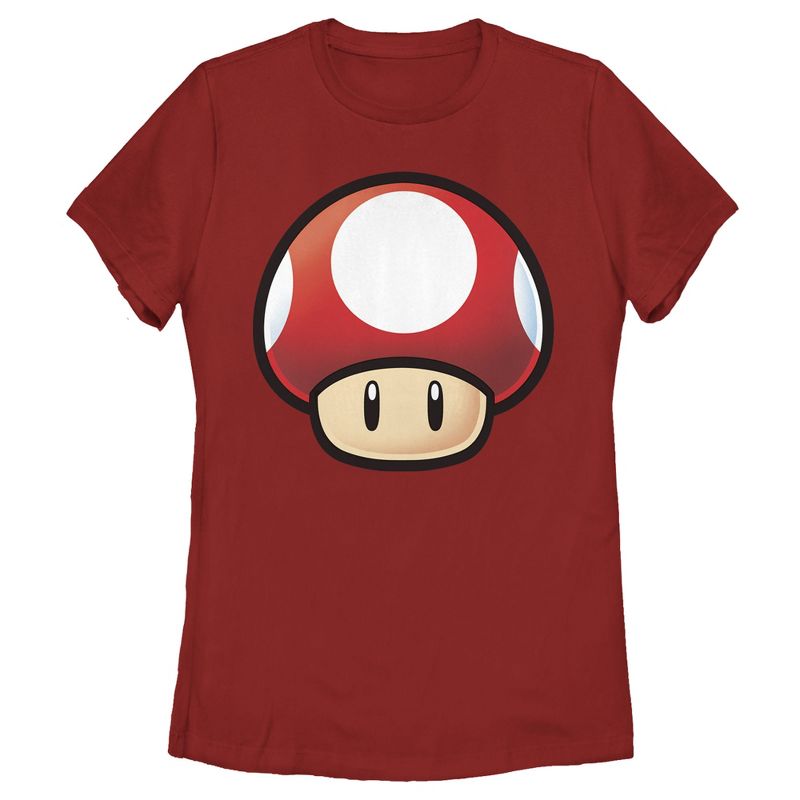 Women's Nintendo Mario Mushroom T-Shirt, 1 of 4