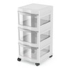 Life Story Classic 3 Shelf Standing Plastic Home Storage Organizer and Drawers with Wheels for Closet, Dorm, or Office - 2 of 4