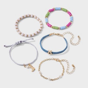 Girls' 5pk Western Bracelet Set - Cat & Jack™ - 1 of 3