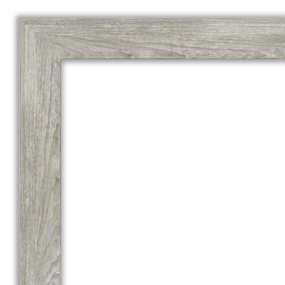 24" x 20" Graywash Beveled Wall Mirror with Polystyrene Frame
