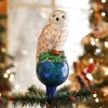 Old World Christmas Glass Blown Owl Tree Topper - 2 of 4