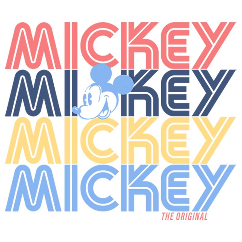 Boy's Disney Mickey Retro Name Stack T-Shirt, 2 of 5