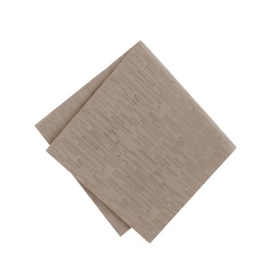 Taupe Polyester Water and Stain Resistant Table Napkins, Set of 4