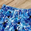 PATPAT Family Matching Swimwear Floral Print Ruffled One Piece Swim Trunks Shorts - 3 of 4