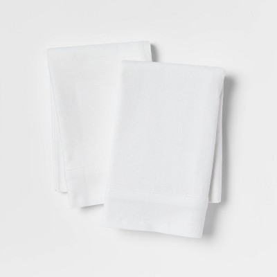Linen Blend Pillowcase Set (Standard) White - Threshold™