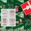 Christmas Area Rug, Xmas Tree Print Foldable Carpet with Non Slip Backing, Low Pile Stain Resistant Floor Carpet for Living Room, Bedroom - 4 of 4