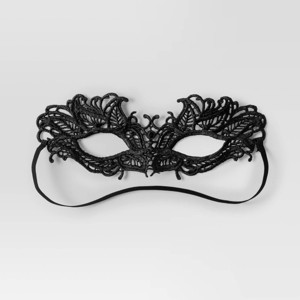 Adult Black Lace Masquerade Halloween Costume Mask - Hyde and EEK! Boutique™ - 1 of 3