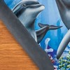 Collections Etc Dolphins and Colorful Coral Shaped Skid-Resistant Mat Blue - 3 of 3