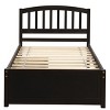 Twin Size Platform Bed with Storage Drawers and Headboard, Solid Wood Frame Bed for Bedroom-Baofuwish - 2 of 4