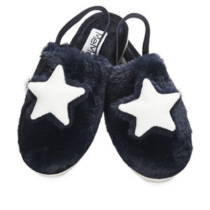 Kids' 3D Plush Star Non-Skid Slippers - 1 of 3