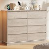 8 Drawer Dressers for Bedroom, Chest of Drawers with Deep Drawers,Horizontal Wooden Dresser for Living Room, Hallway - 3 of 4