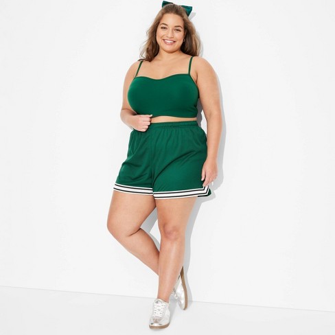 Women's plus size basketball shorts top