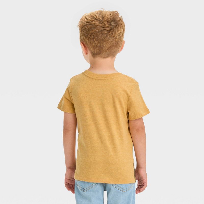Toddler Boys' Space Construction Short Sleeve Graphic T-Shirt - Cat & Jack™ Brown/Mustard Yellow, 4 of 8