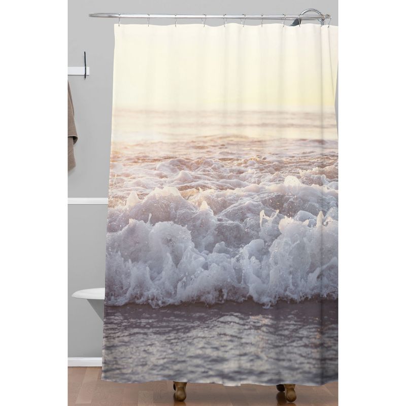 Beach Splash Shower Curtain White - Deny Designs, 3 of 7