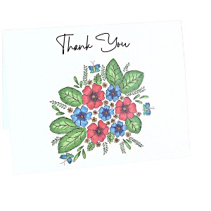 Blue Rose Polish Pottery Greeting Cards - 1 of 1