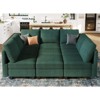 Belffin Corduroy Modular Sectional Sleeper Sofa 9 Seat Convertible with Storage Ottomans Modular Sectional Couch Bed for Living Room - 2 of 4