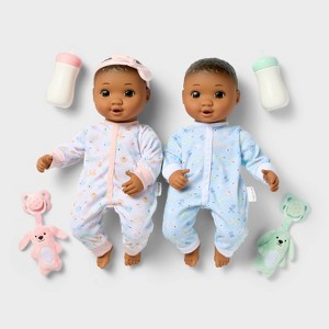 14" Boy Girl Twin Baby Dolls - Gigglescape™ - 1 of 4