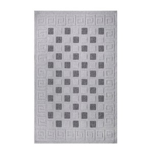 Traditional Geometric Infinity Border Indoor Outdoor Area Rug by Blue Nile Mills  - 1 of 4