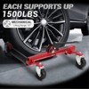 Car Wheel Dolly Jack Set, 1500LBS Capacity Mechanical Wheel Dolly with Steel Twin Rollers, Heavy Duty Rollers with Foot Pedal - 2 of 4