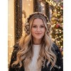 FAAYFIAN Deep Leopard Faux Fur Womens Ear Warmer, Soft Foldable Fluffy Ear Muffs Headband Winter Warmers for Cold Weather - 4 of 4