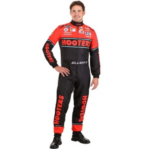 HalloweenCostumes.com Adult NASCAR Chase Elliott Hooters Uniform - Men's Official Racing Jumpsuit for Halloween - 1 of 4