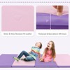 Costway 8' x 4' x 2'' Folding Gymnastics Mat Tumbling Exercise PU Leather Cover for Yoga Purple\Blue\Pink - 4 of 4
