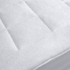 LoftWorks Twin Extra Long Microplush Mattress Pad: Machine Washable, Woven Polyester, Fits 12" Depth - 3 of 4