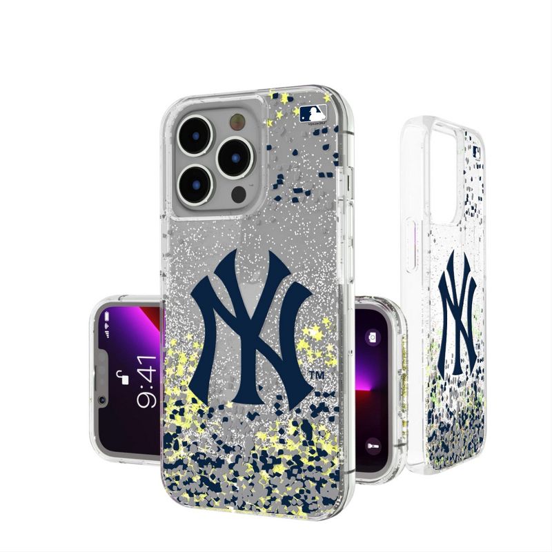 Keyscaper New York Yankees Confetti Glitter Phone Case, 1 of 2