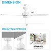 Airsurfer 52-inch 3-Blade 3-Speed Ceiling Fan with Pull Chain without Light - 4 of 4