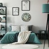 Sorbus 16" Oversized Coastal Style Wooden and Metal Decorative Analog Round Wall Clock - Beautifully decorate any wall space in the household - 2 of 4