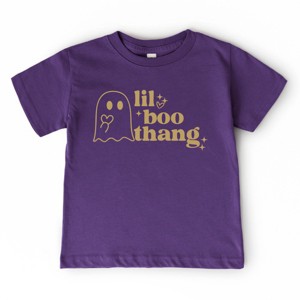 The Juniper Shop Lil Boo Thang Toddler Short Sleeve Tee - 2T - Purple - 1 of 4