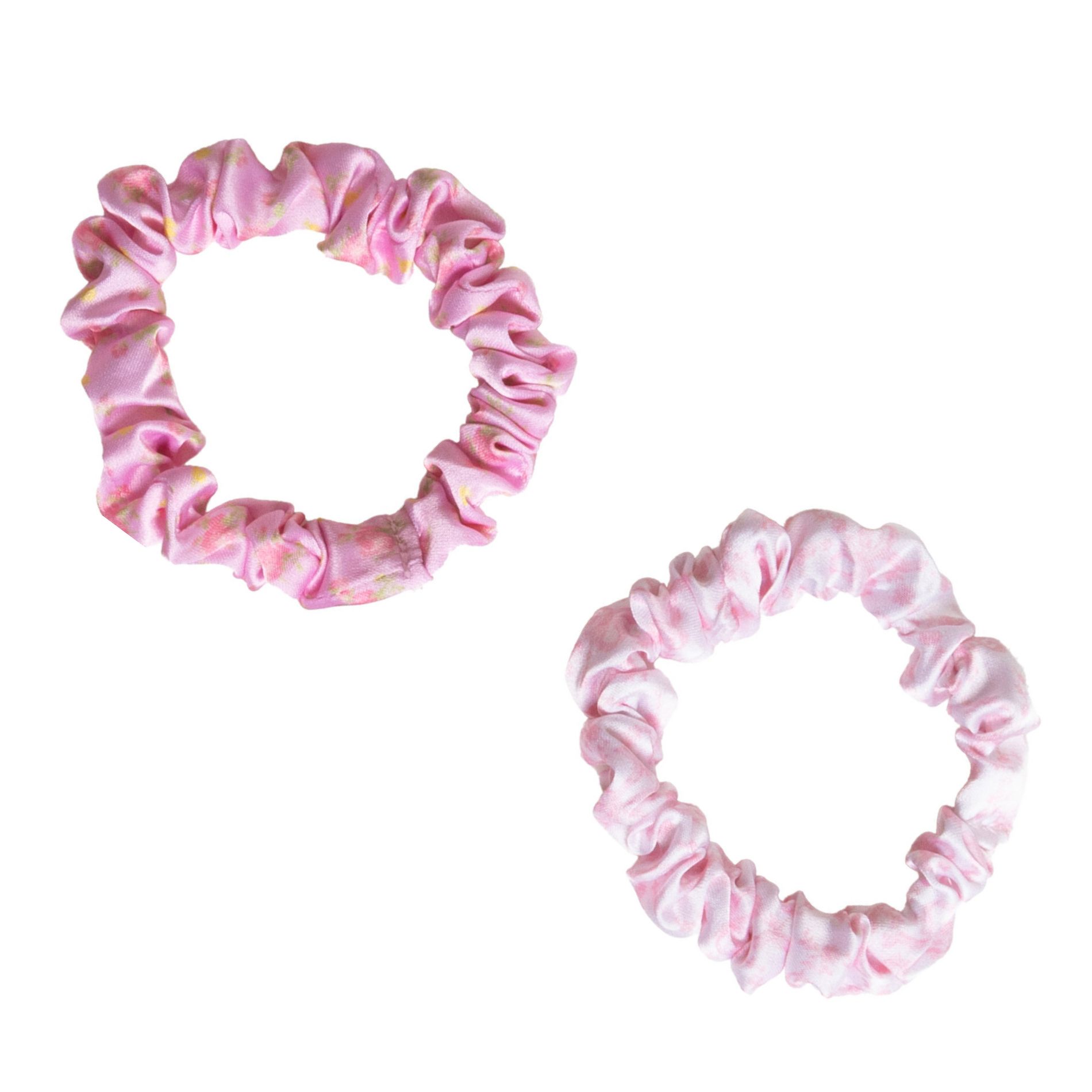 LoveShackFancy x Target – Goody Ikat Rose  Skinny Satin Scrunchie 5CT