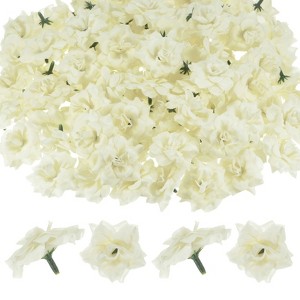 Unique Bargains Silk Rose Artificial Flower Heads Bouquet Decor - 1 of 4