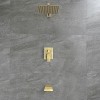 CLIHOME Wall Mounted Trim Kit Shower Faucet Set with Tub Spout with Rough in Valve Tub Shower System - 2 of 4