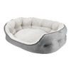 Arlee Home & Pet Cozy Orthopedic Eco-Friendly Durable Dog Bolster Bed - Charcoal Gray - L - 3 of 4