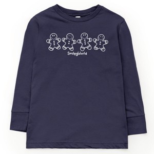 SmileyWorld Gingerbread - Toddler Long Sleeve Graphic Tee and Youth Long Sleeve Graphic T-Shirt - 1 of 3