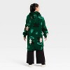 Girls' Wicked Elphaba and Glinda Oversized Plush Hooded Sweatshirt - Green - 2 of 3