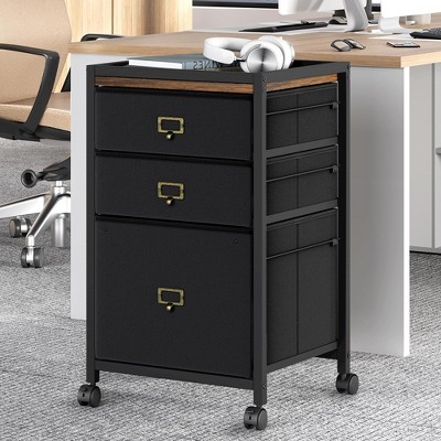File Cabinet, Filing Cabinet with Drawer, Mobile File Cabinet Fits Letter Size or A4