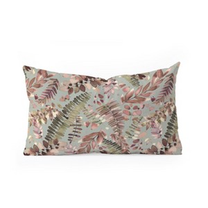 Ninola Design Ferns Foliage Nature Green Oblong Throw Pillow - Society6 - 1 of 2