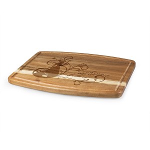 Toscana Disney Princess and the Frog Ovale Acacia Cutting Charcuterie Board - 1 of 4