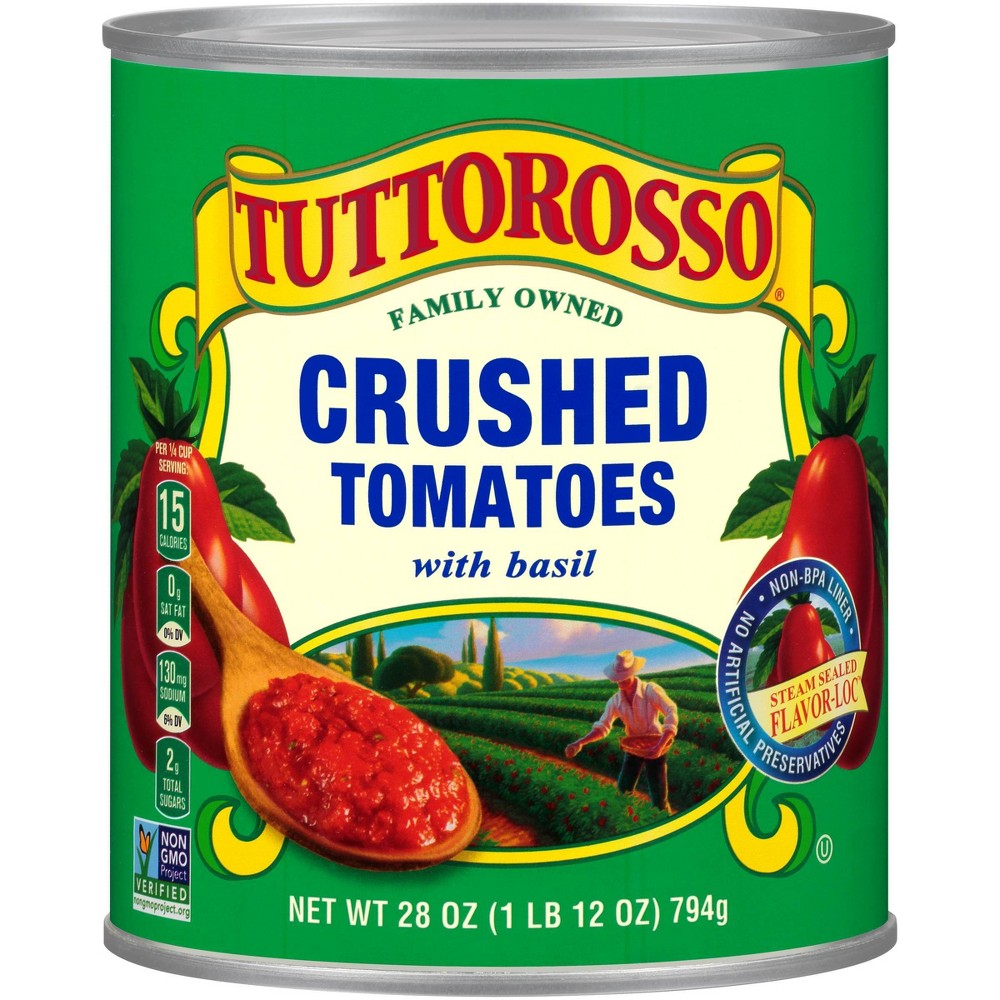 UPC 072940756002 product image for Tuttorosso Crushed Tomatoes with Basil 28oz | upcitemdb.com