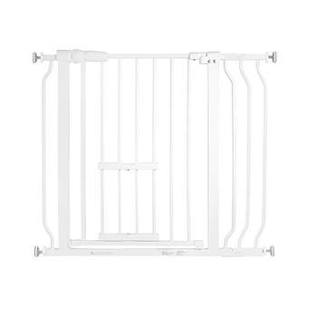 BalanceFrom Safety Gate with Pet Door 30-Inch Tall, Fits 29.1 - 38.5 Inch for Doorways - Gray