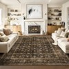 Persian Retro Washable Area Rugs for Bedroom Living Room Decor Soft Vintage Low Pile Carpet Thin Non-Slip Foldable Floor Mat - 3 of 4