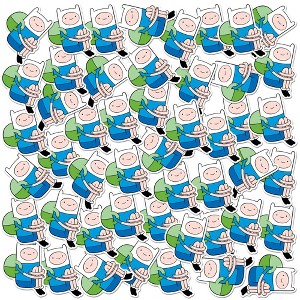 Adventure Time Finn Sitting 50ct Vinyl Large Deluxe Stickers Variety Pack - 1 of 4
